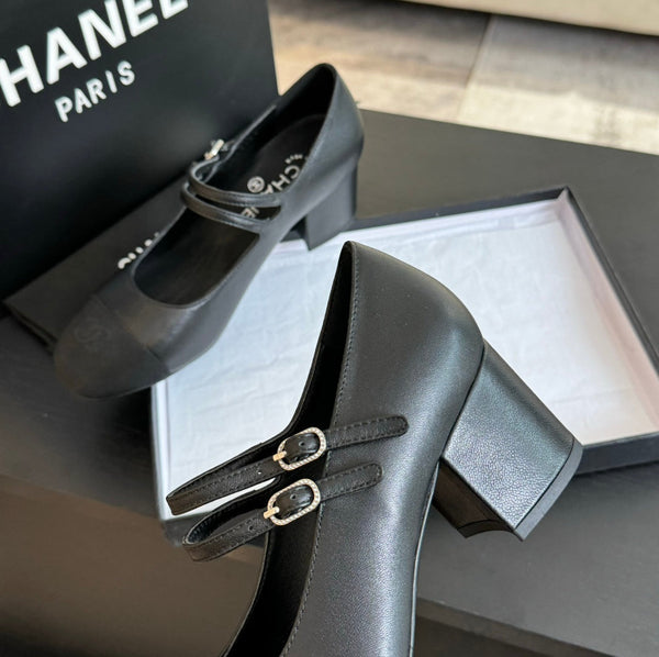 CC 25C Mary Jane Black Sheepskin 212991