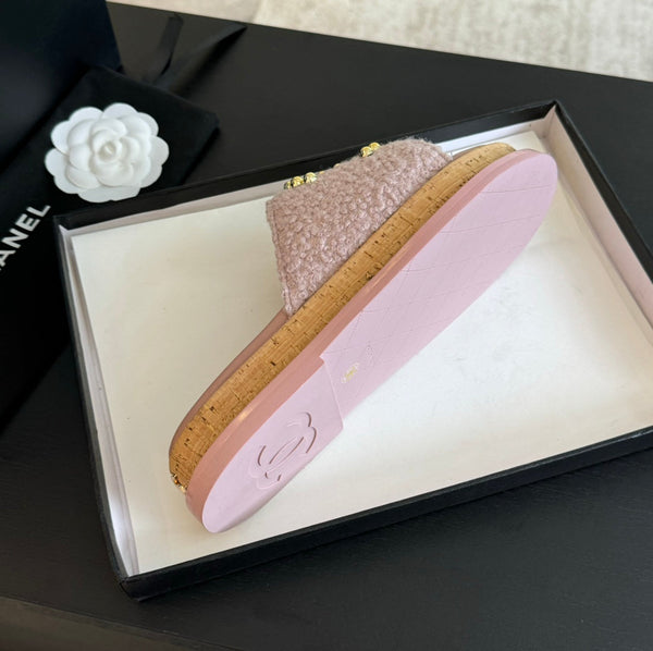 Ciabatte CC 25C Tessuto Raso Rosa 212977