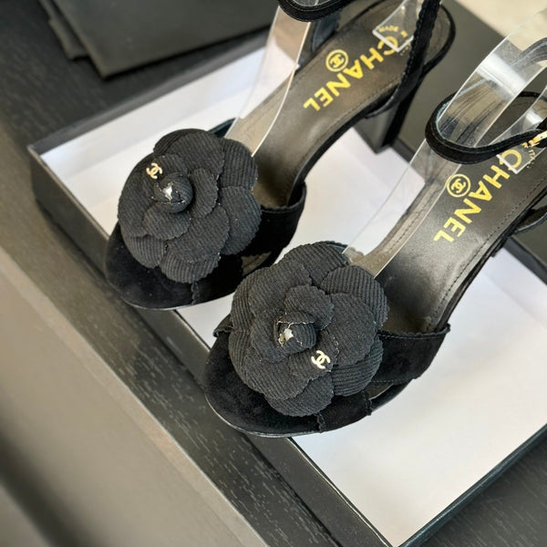 CC Sandals 80mm Black Suede