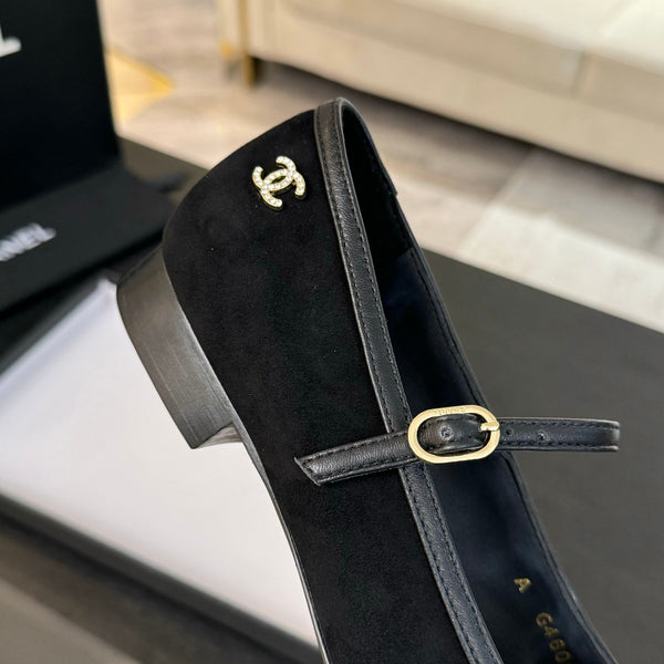 CC Mary Jane Black Suede