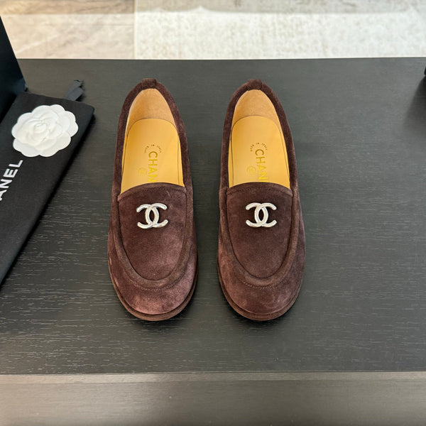 CC Moccasins Earth Brown Suede