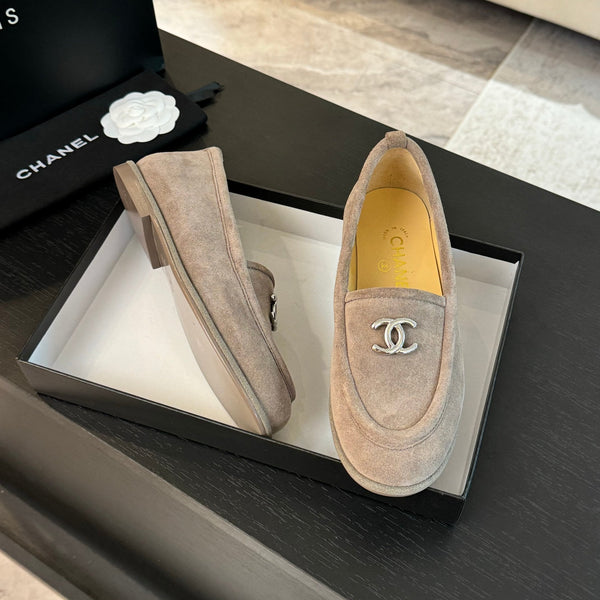 CC Moccasins Grey Suede