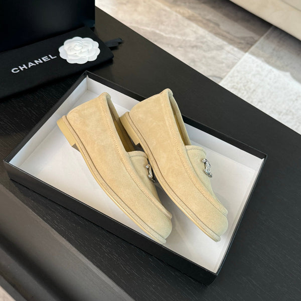CC Moccasins Beige Suede