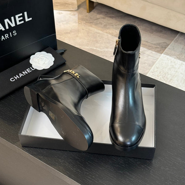 Stivaletti CC 20mm in pelle di vitello nera