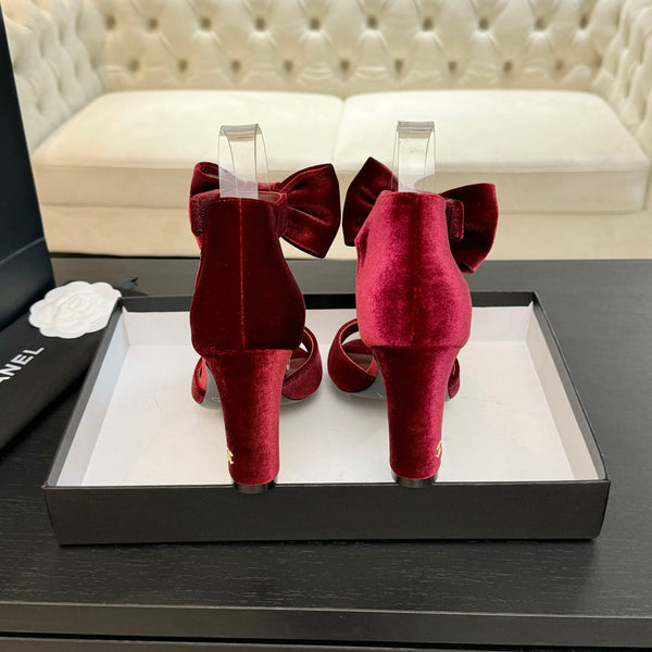 CC Sandals Red Velvet