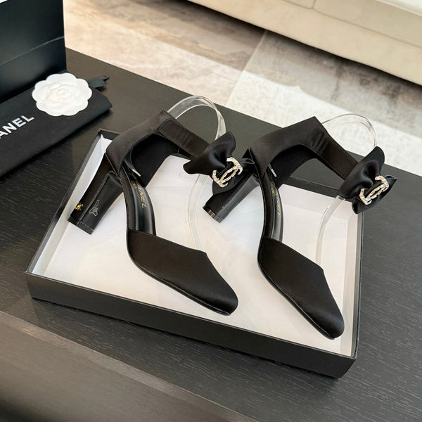 CC Mary Janes Black Windbreaker Fabric