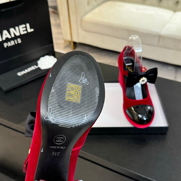 CC 25C Mary Jane Velvet rose Imported Cowhide 212947