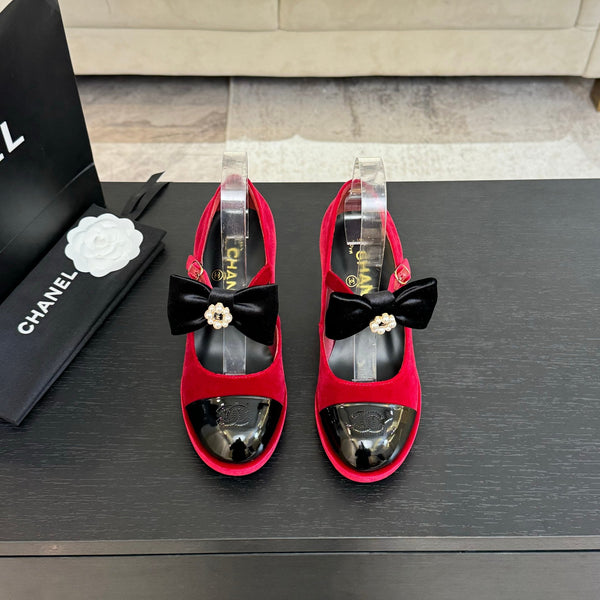 CC 25C Mary Jane Velvet rose Imported Cowhide 212947