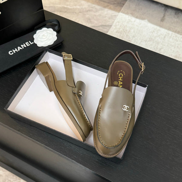 CC 25C Slingback Loafer Bronze Olive Patent Leather