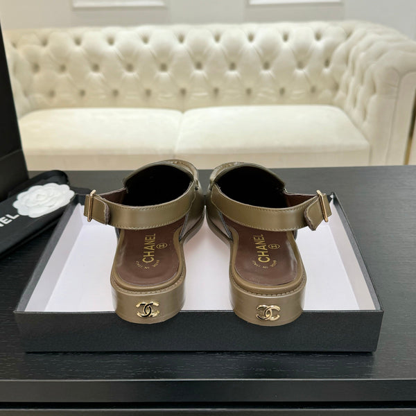 CC 25C Slingback Loafer Bronze Olive Patent Leather