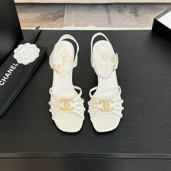 CC 85mm Sandal White Sheepskin 212930