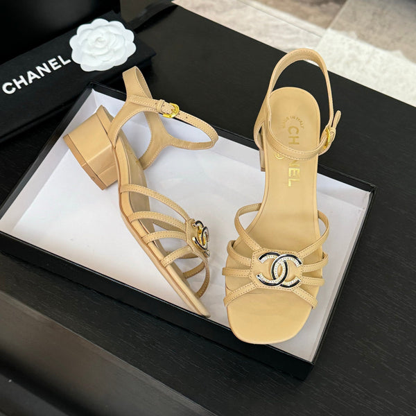 CC 45mm Sandal DarkCream Sheepskin 212928