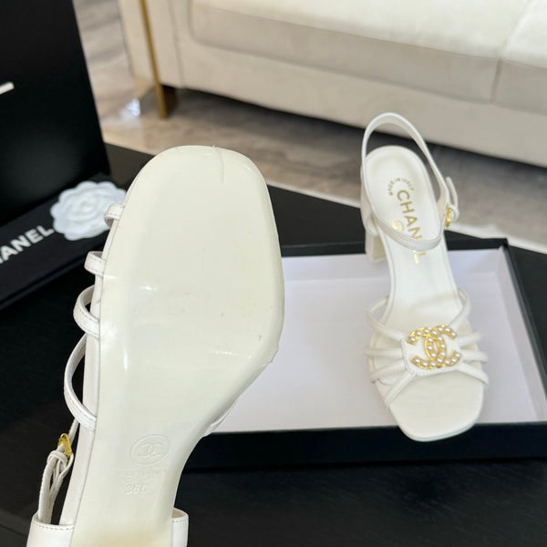 CC 85mm Sandal White Sheepskin 212930