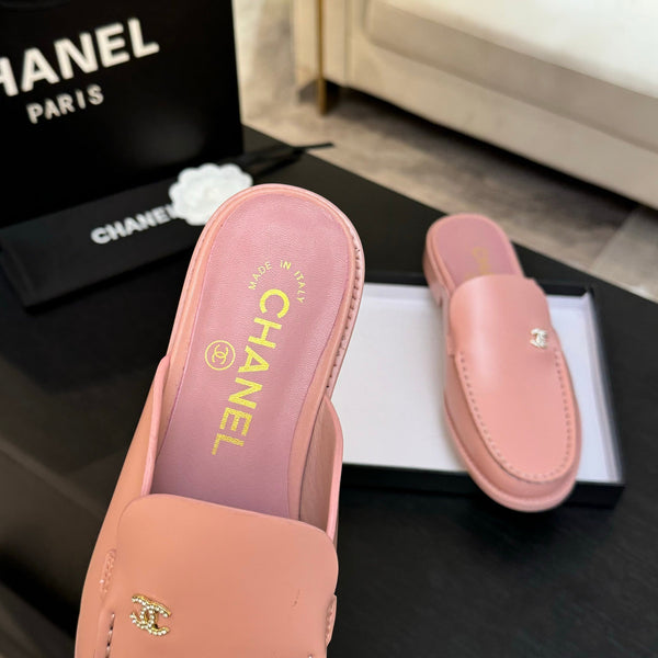 CC 25C Mule in pelle di vitello rosa