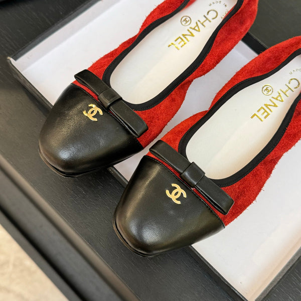 CC Ballerine in pelle di vacchetta rossa 313471