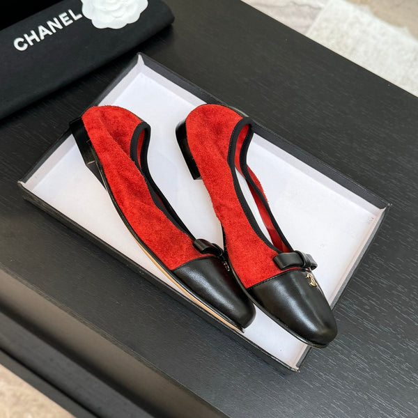 CC Ballerine in pelle di vacchetta rossa 313471