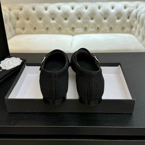 CC 25P Mary Jane 15mm Black Raffia 373781