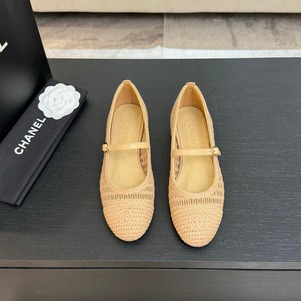 CC 25P Mary Jane 15mm Beige Raffia 373785