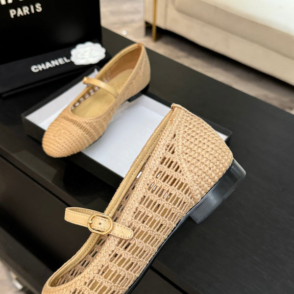 CC 25P Mary Jane 15mm Beige Raffia 373785