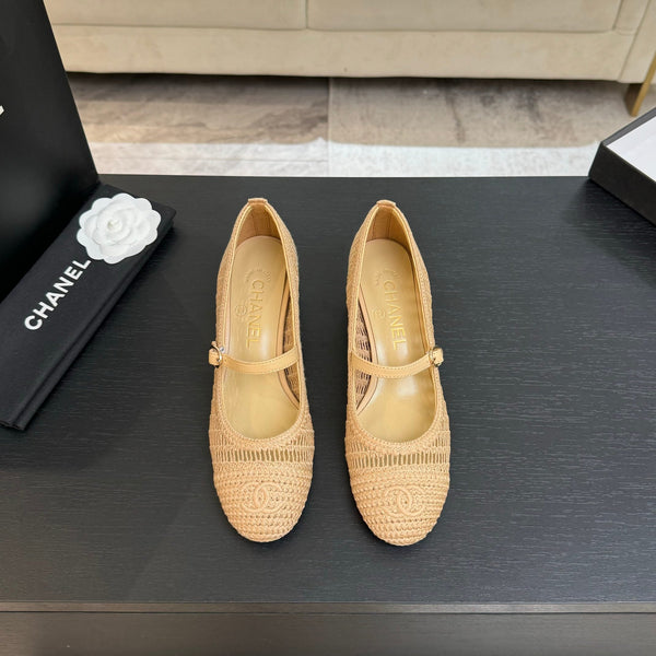 CC 25P Mary Jane 50mm Beige Rafia 373792