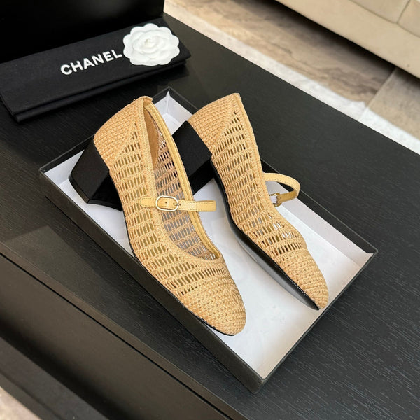 CC 25P Mary Jane 50mm Beige Rafia 373792