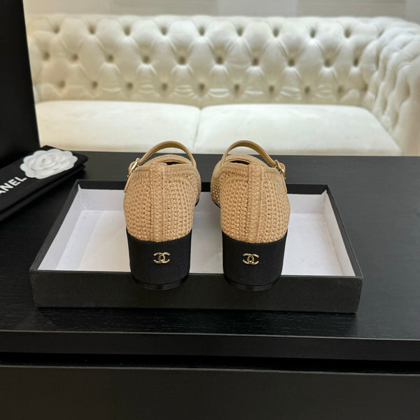 CC 25P Mary Jane 50mm Beige Rafia 373792