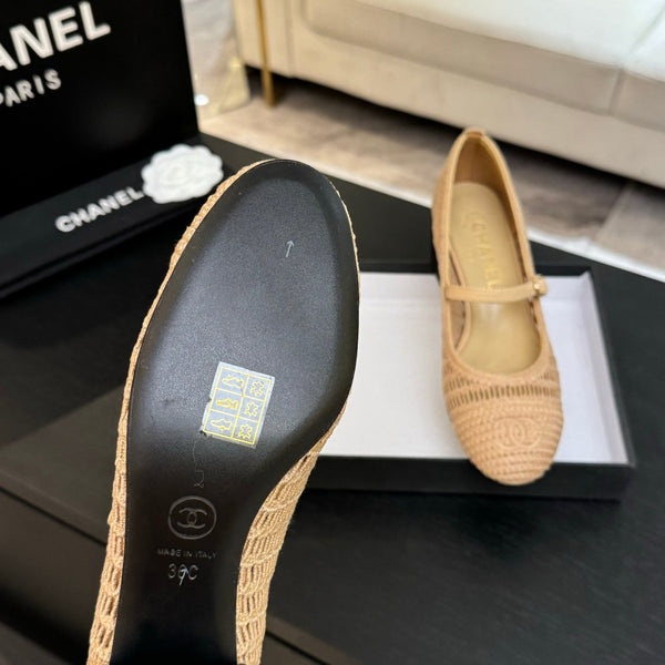 CC 25P Mary Jane 50mm Beige Rafia 373792