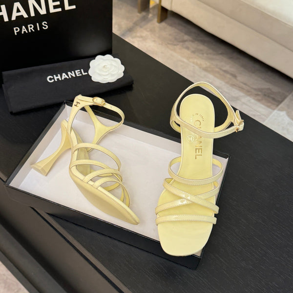 CC Cruise 25/26 Sandal 95mm Lemon Yellow Patent Leather