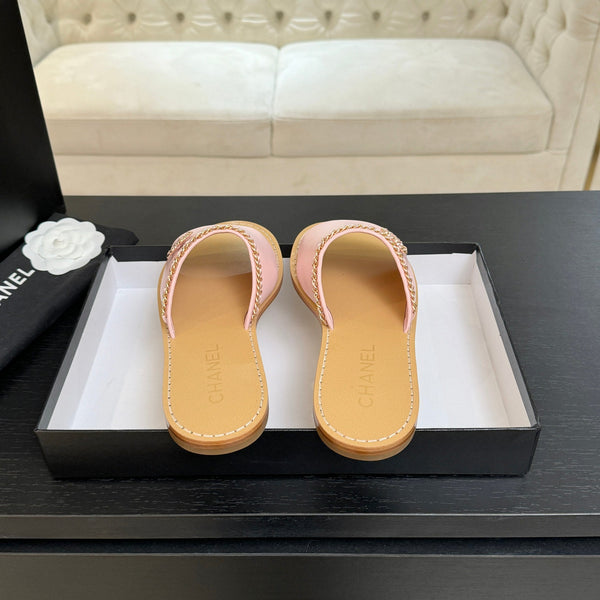 CC 26C Double C Chaîne Croisée Rose Beige Peau de Mouton
