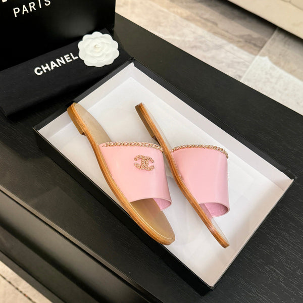 CC 26C Double C Chaîne Croisée Rose Beige Peau de Mouton
