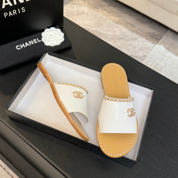 CC 26C Double C Chaîne Croisée Blanc Beige Peau de Mouton