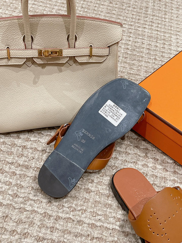 HM Hera Sandal Brown Cowhide 544537