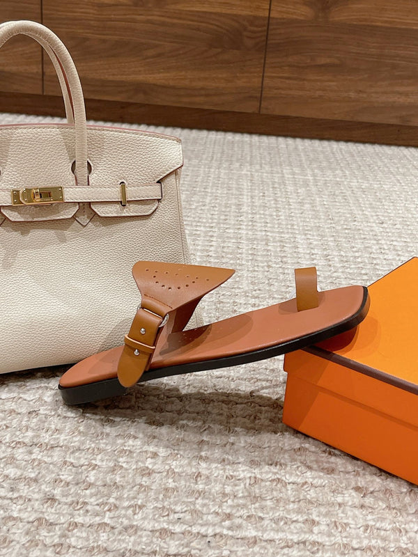 HM Hera Sandal Brown Cowhide 544537