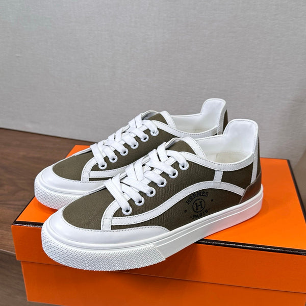 HM Get Sneaker Deep Taupe White Suede Cowhide 543792