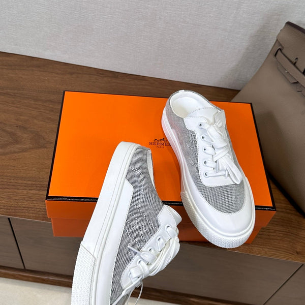 HM Deep Sneaker Dark Blue Gray Cowhide 543798