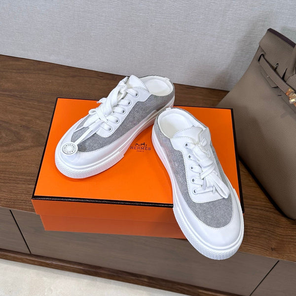 HM Deep Sneaker Dark Blue Gray Cowhide 543798