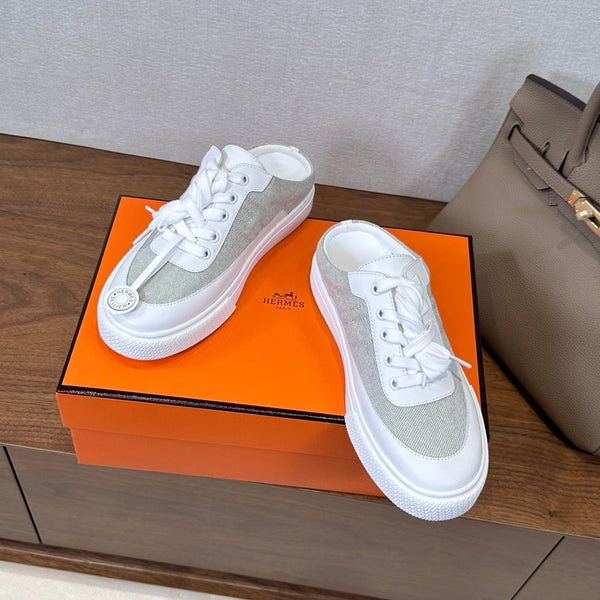 HM Deep Sneaker Blue Gray Cowhide 543800