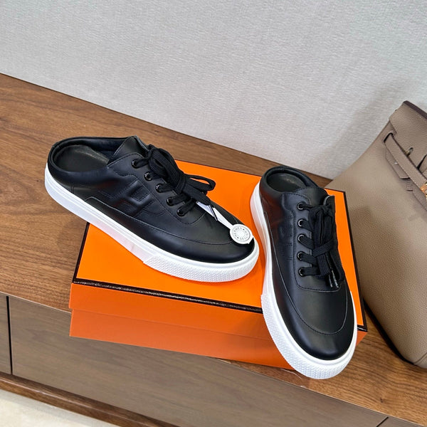 HM Deep Sneaker Black White Cowhide 543801