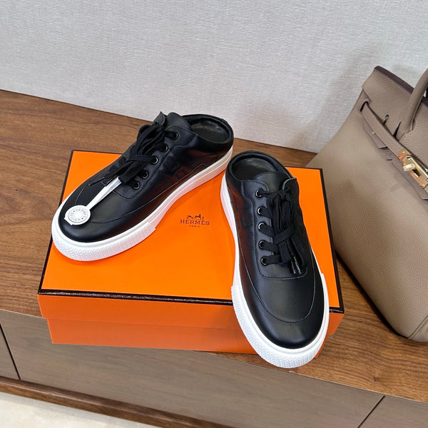 HM Deep Sneaker Black White Cowhide 543801