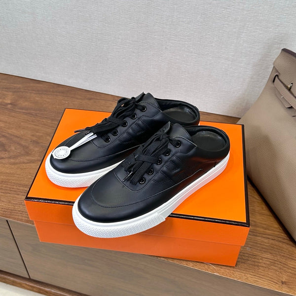 HM Deep Sneaker Black White Cowhide 543801