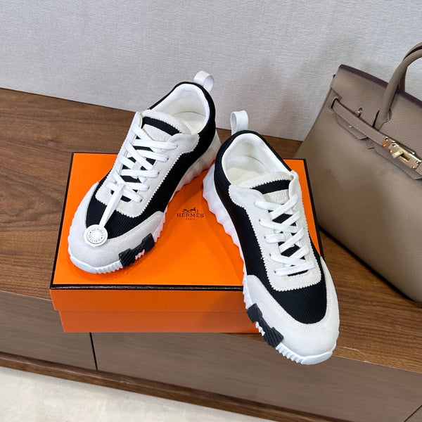 HM 26S Bouncing Sneaker In Black mix Grey Suede 543811