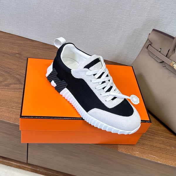 HM 26S Bouncing Sneaker In Black mix Grey Suede 543811