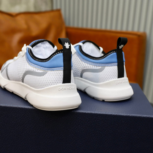 CD B21 Sneaker White Blue Knitted 643605