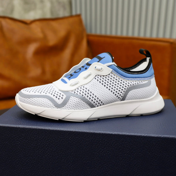 CD B21 Sneaker White Blue Knitted 643605