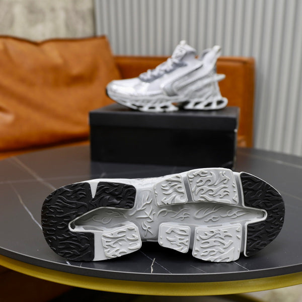 PRA RUNNING SHOES BLADE IN SILVER BREATHABLE MESH