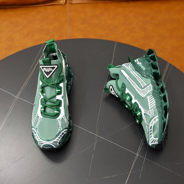 PRA RUNNING SHOES BLADE IN COOL GREEN BREATHABLE MESH