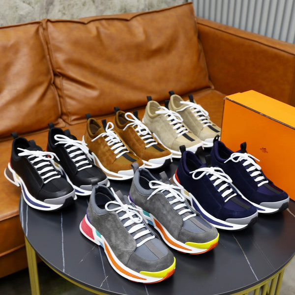 HM Men's Just Sneaker Calfskin Suede 526596