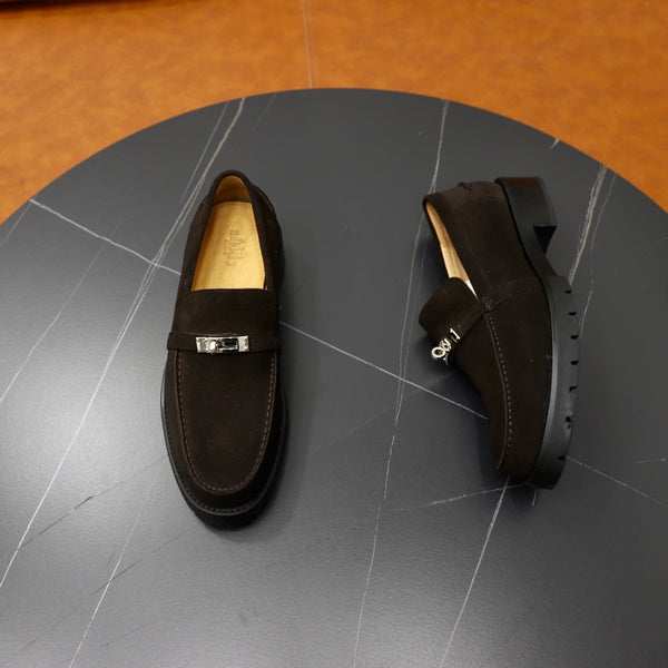 HM Men's Icone Loafer Dark Brown Suede 714426