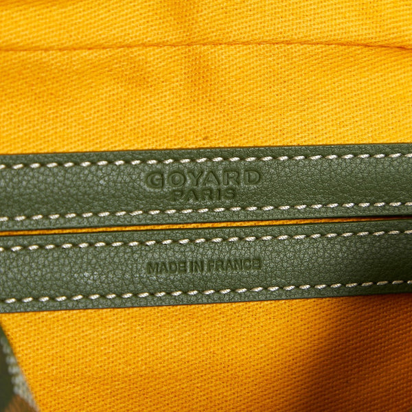 CAP-VERT PM BAG 22 IN WOODLAND GREEN GOYARDINE CANVAS