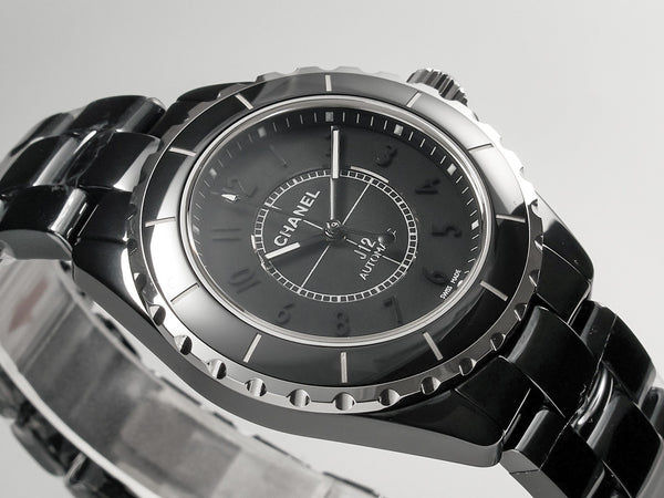 J12 Automatic Black Ceramic Black Numerals Black Dial Black Steel Hands